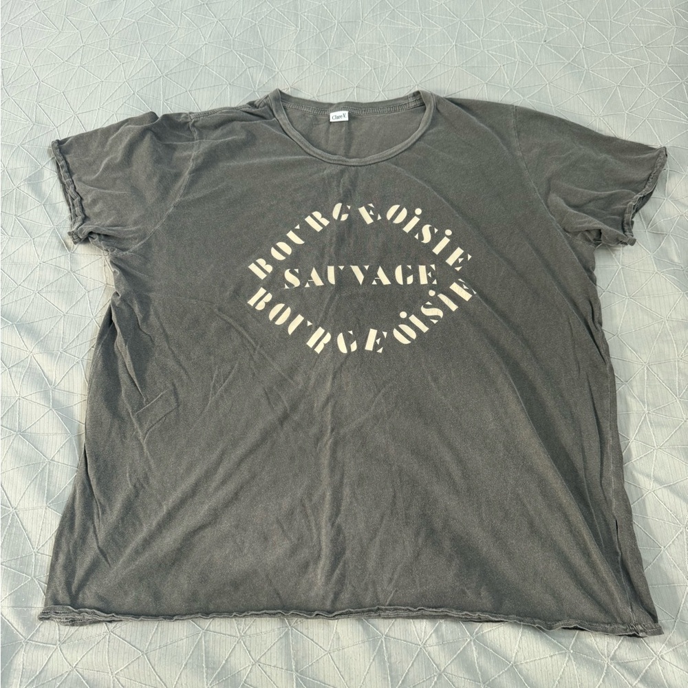 Clare V. Original Tee w/ Bourgeoisie Sauvage - XXL